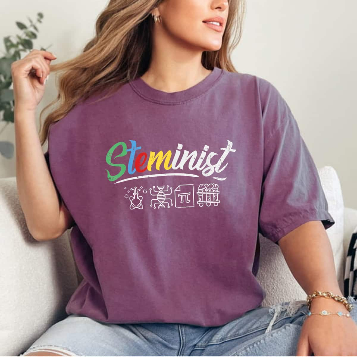 Strong Women Steminist Girl Power Equal Rights Equality T-Shirt