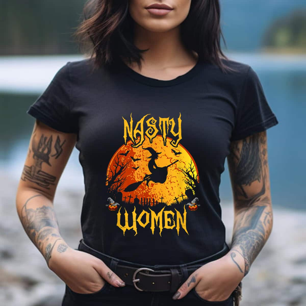 Empowerment Strong Women Nasty Feminist Empowering T-Shirt Halloween Gift