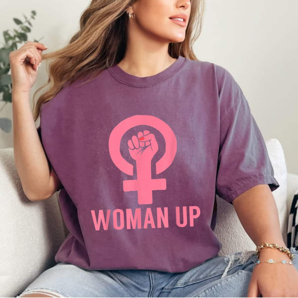 Empowerment Strong Women Woman Up Feminist Empowering T-Shirt Gift