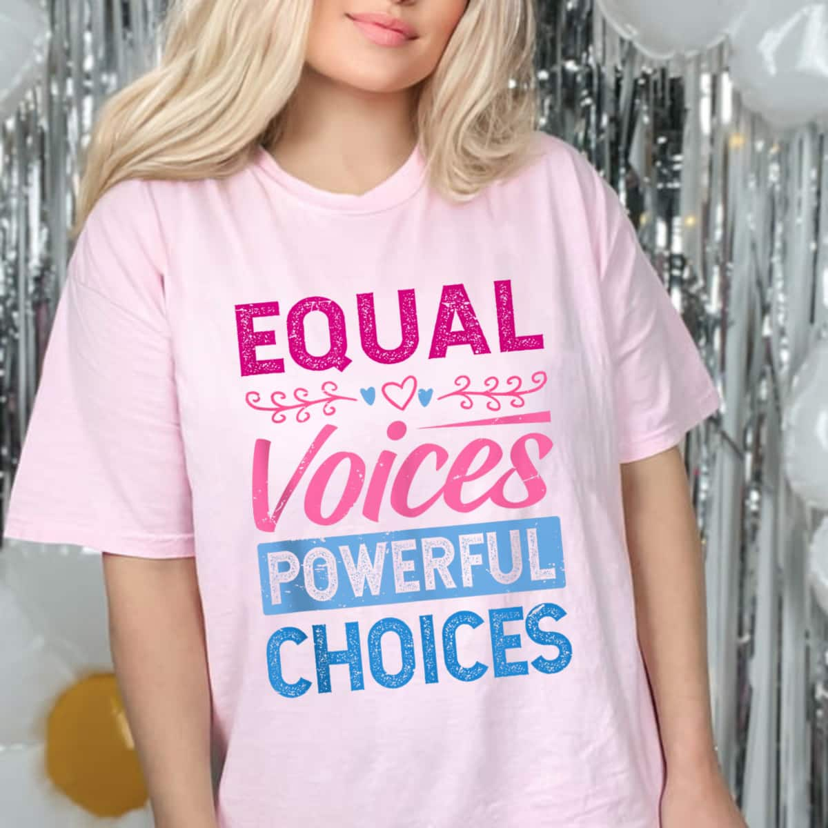 Equal Voices Powerful Choices - Equality Day T-Shirt