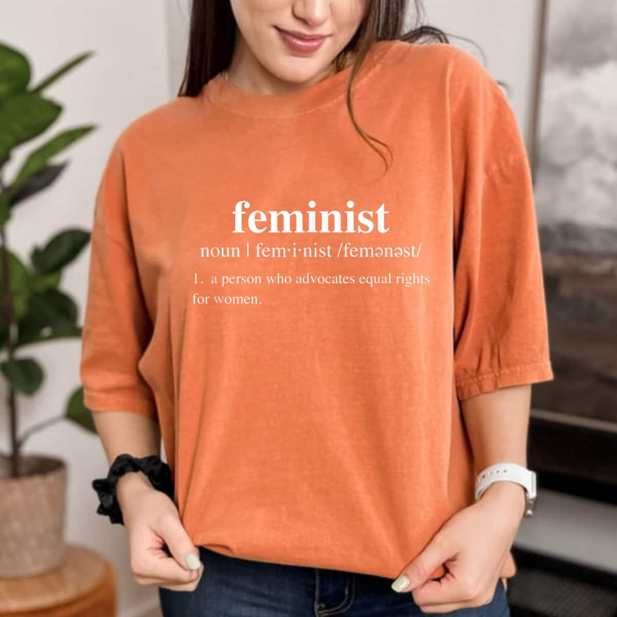 Strong Women Feminist Definition Feminist T-Shirt Gift