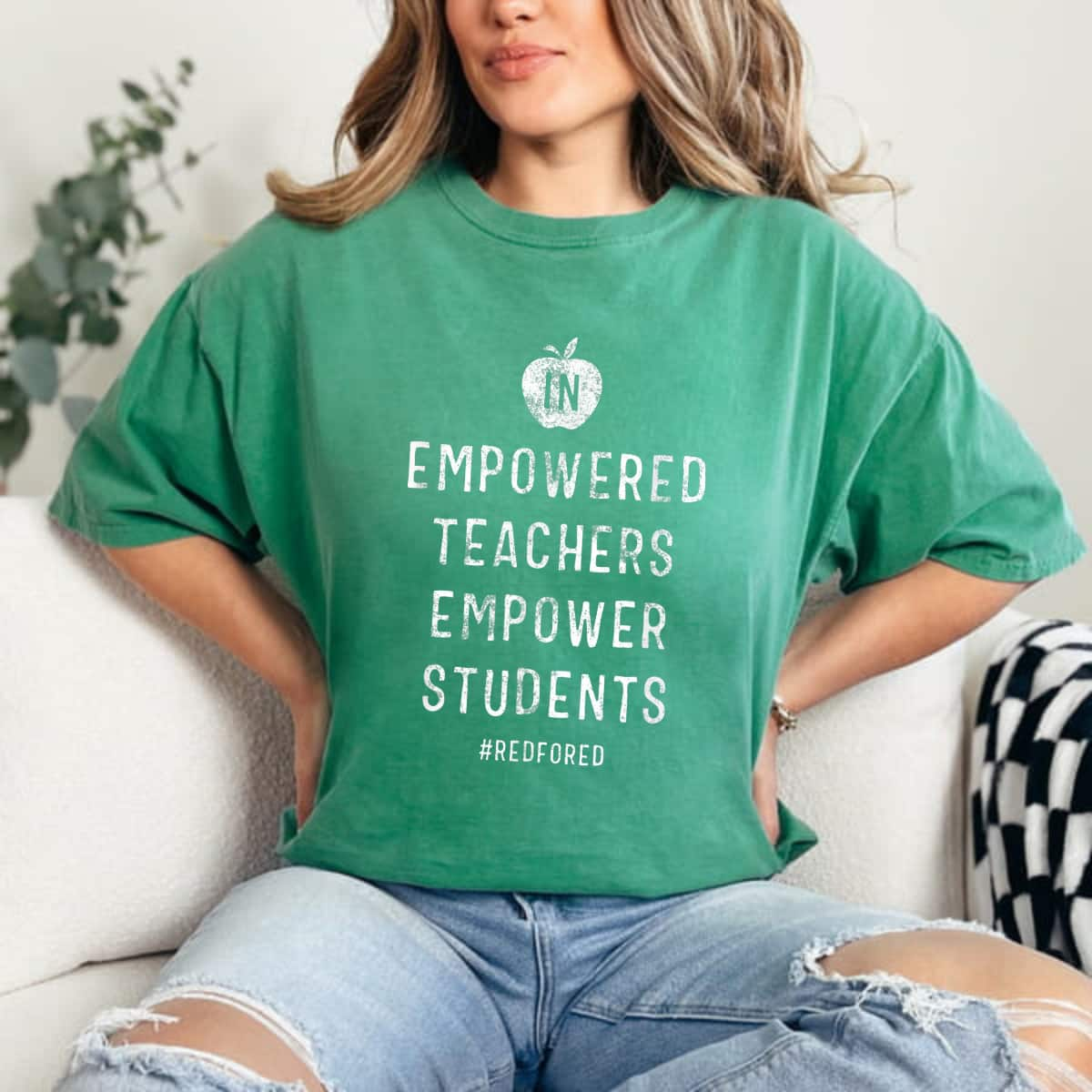 Empowerment Strong Women Empowered Teachers Empower Students T-Shirt Gift