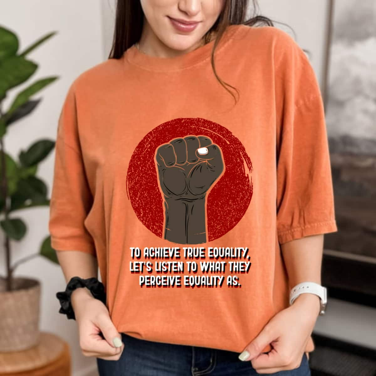 To Achieve Equality Humanity Anti Racist Kindness T-Shirt