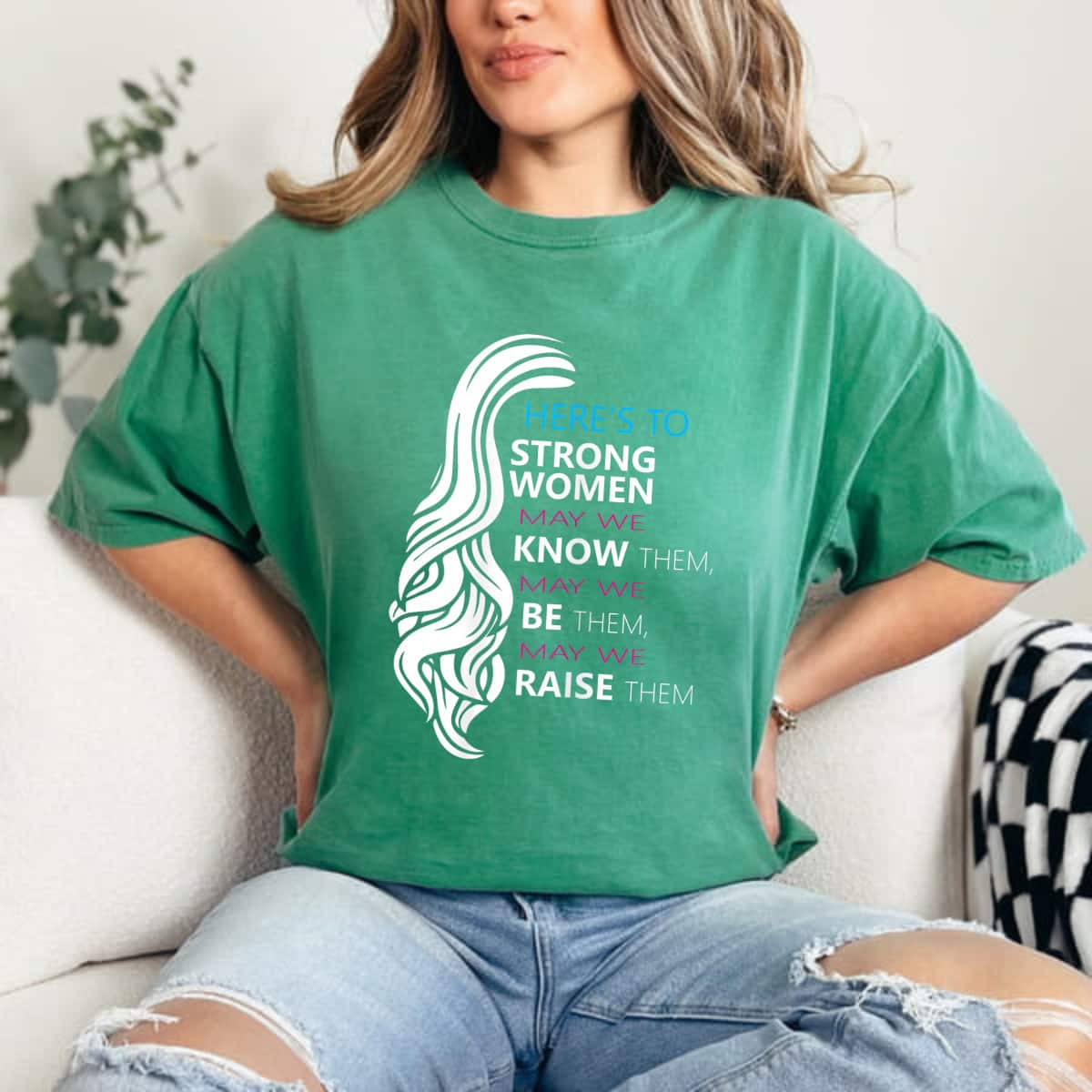 Strong Women May We Know Them Strong Women Empowerment Feminist Quote T-Shirt