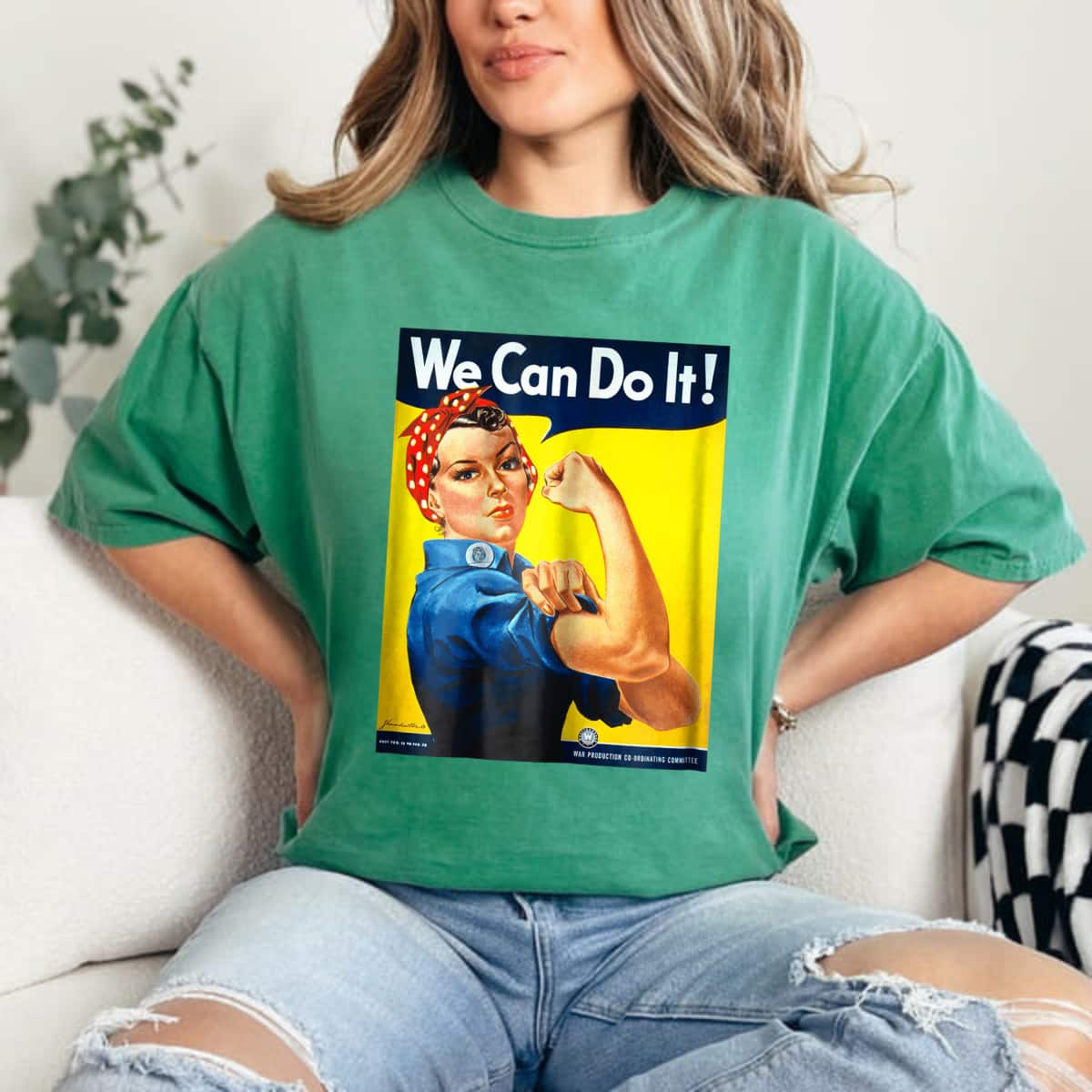 Strong Women Rosie The Riveter We Can Do It Empowerment T-Shirt