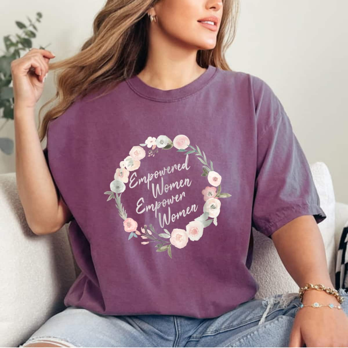 Empowered Empower Strong Women Feminist Empowerment T-Shirt