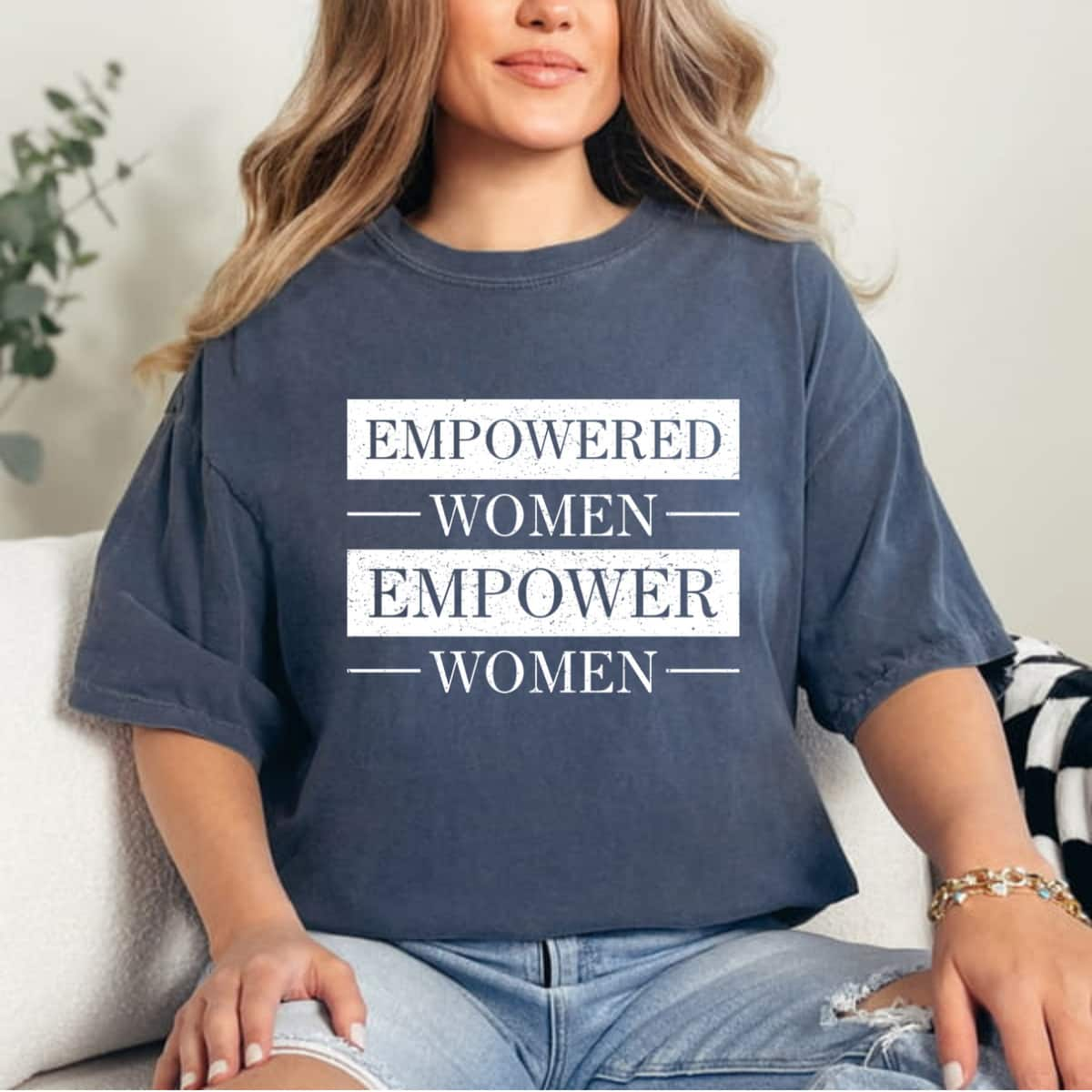 Empowered Empower Strong Women Empowerment Feminist T-Shirt