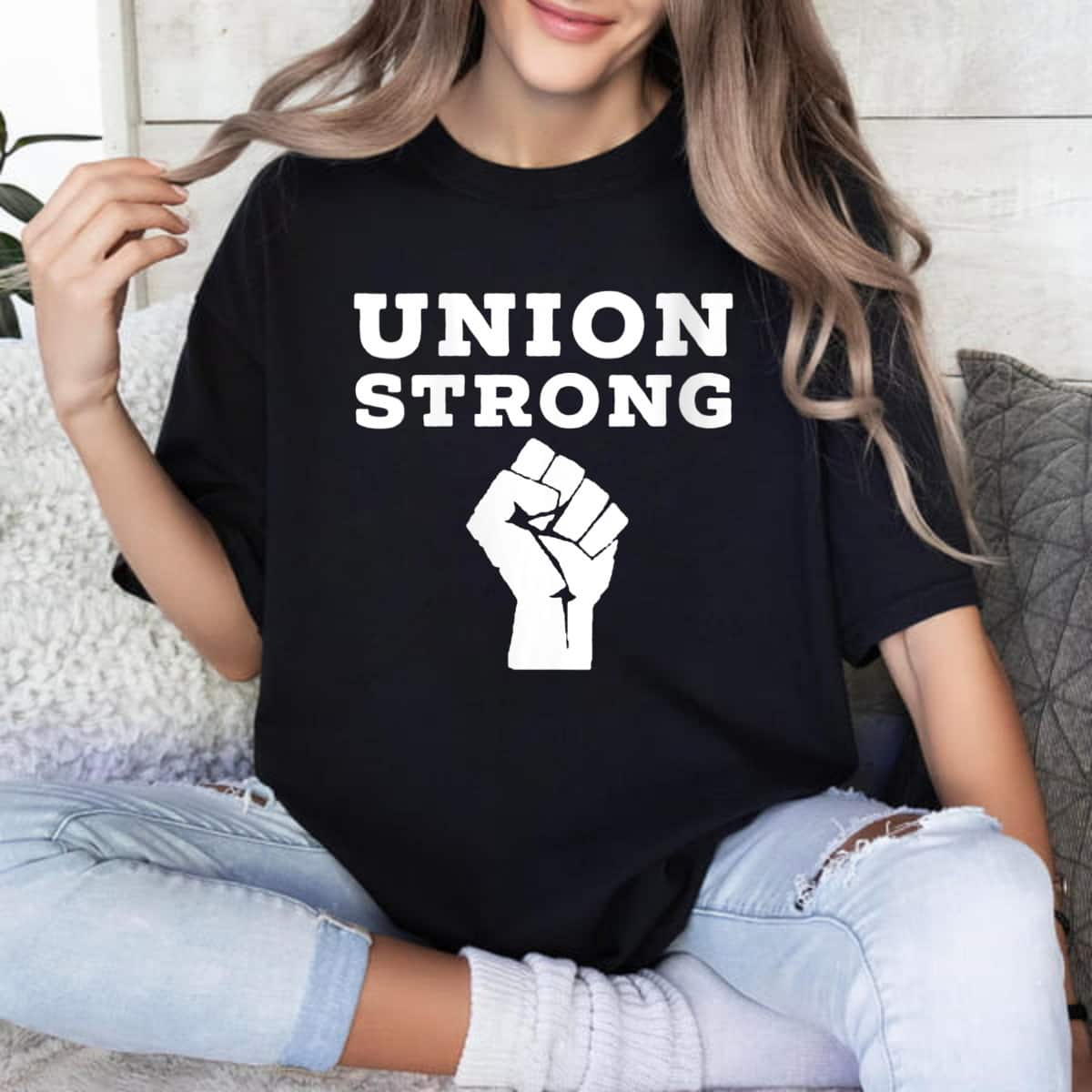 Strong Women Union Feminist Empowerment Girl Power T-Shirt