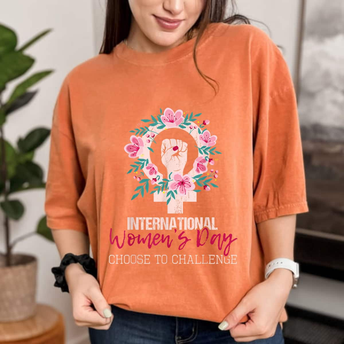 Strong Women International Women's Day Choose To Challenge Equal Rights T-Shirt