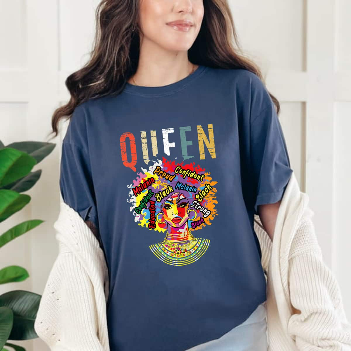 Strong Women Black Queen Equality Rights T-Shirt