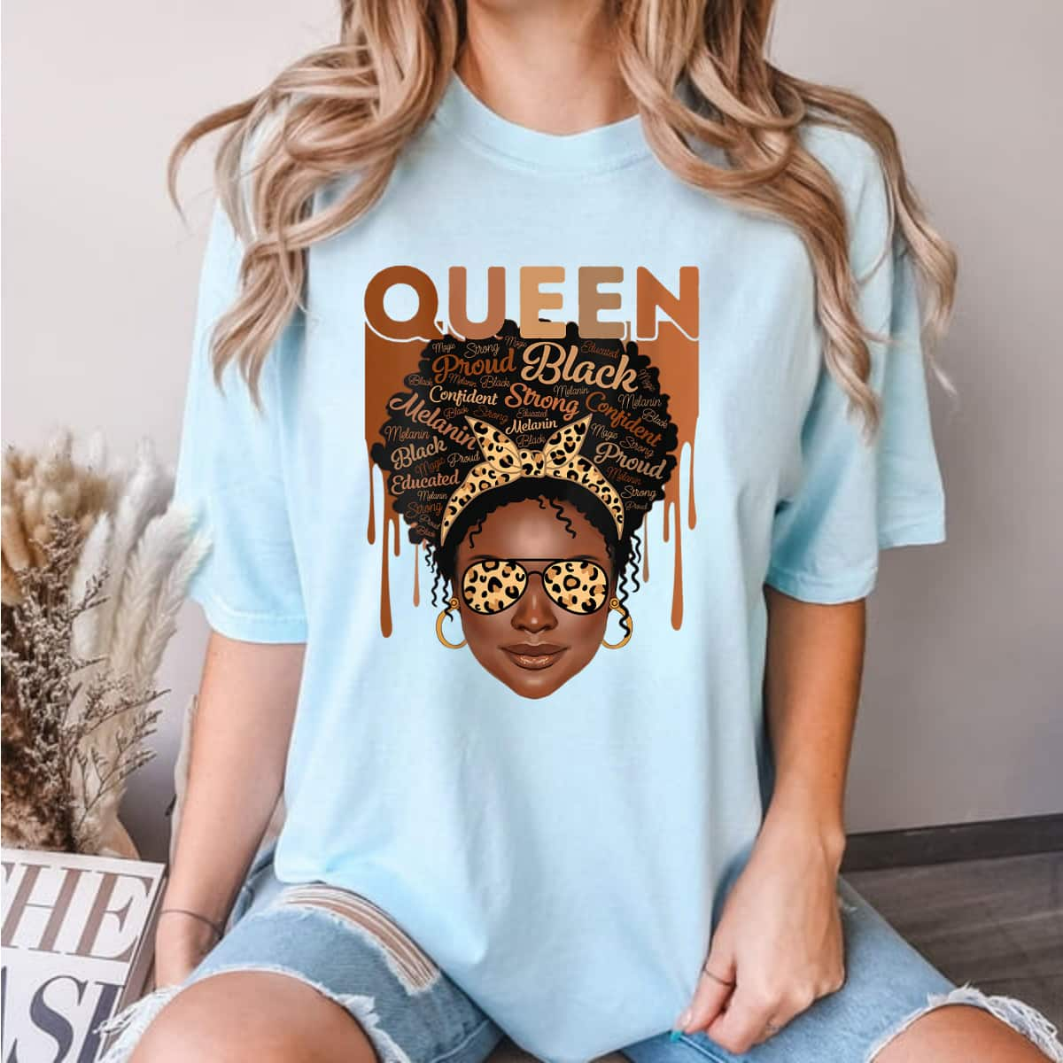 Strong Women Black Melanin Queen T-Shirt