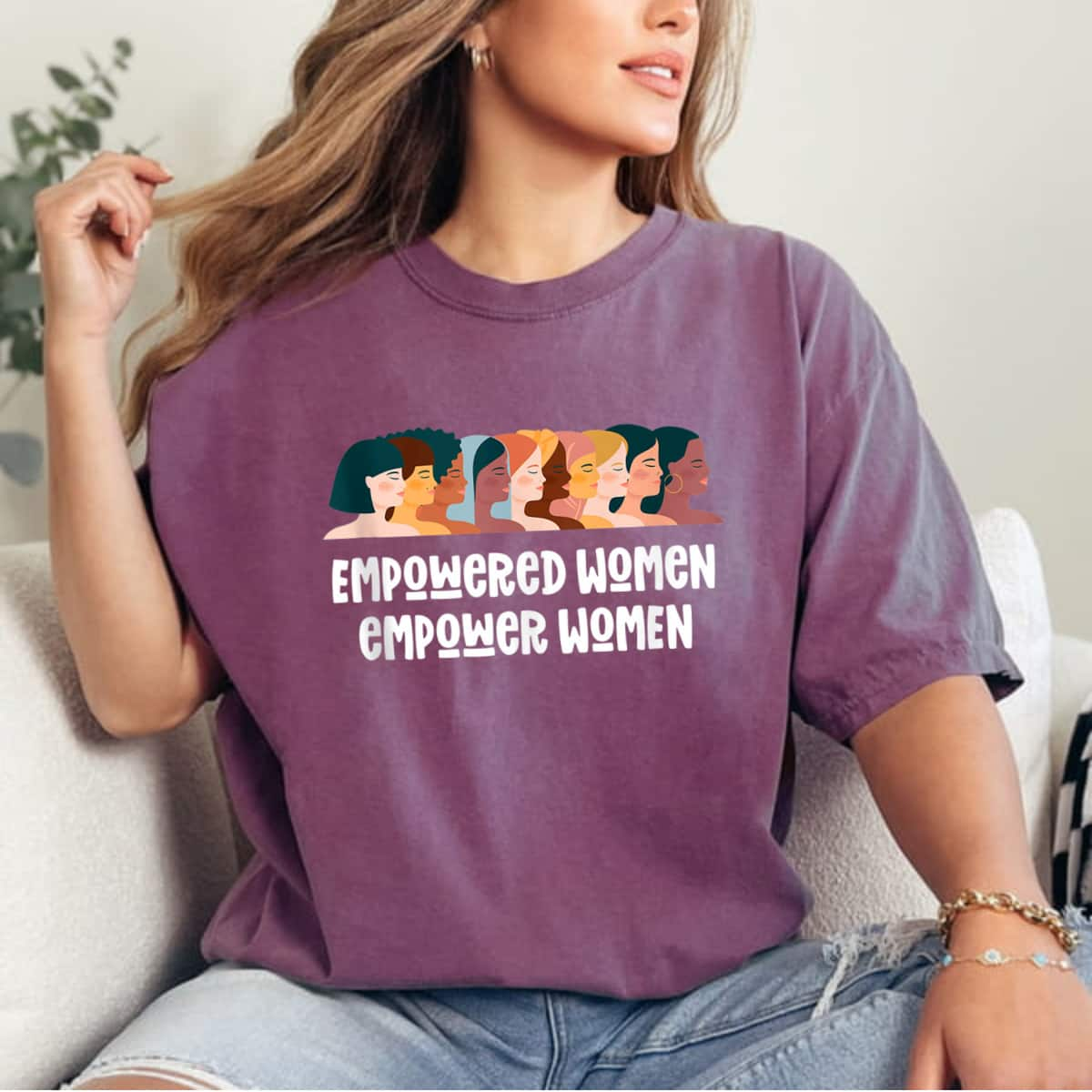 Strong Women Empowered Empower Empowerment Feminist T-Shirt