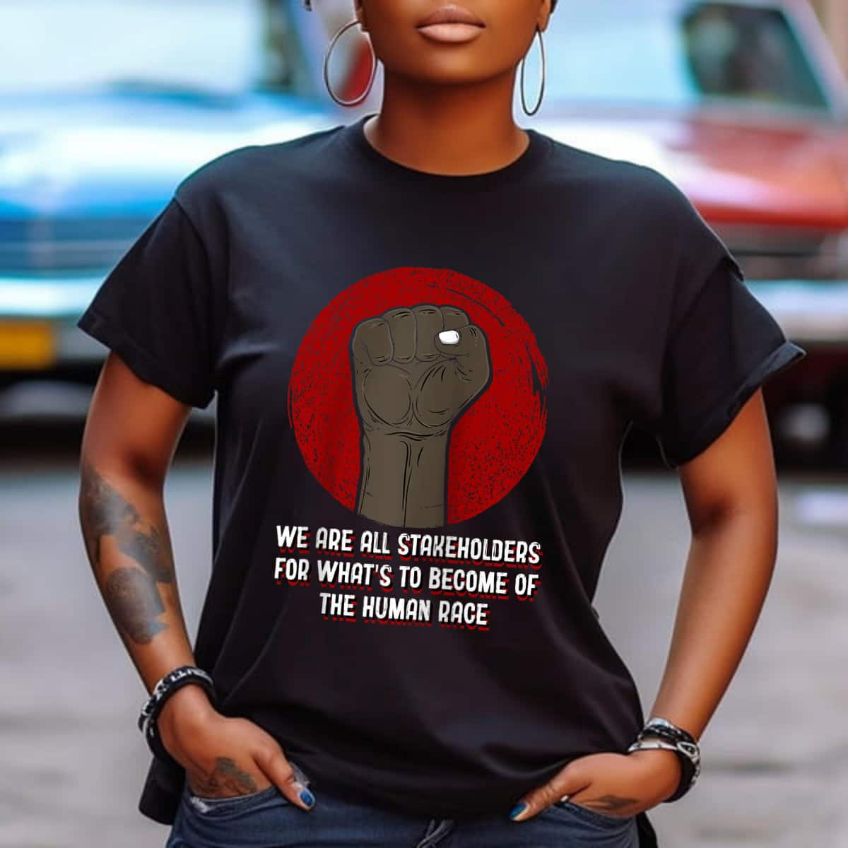 We Are All Stakeholders Independence Anti Racist Freedom T-Shirt