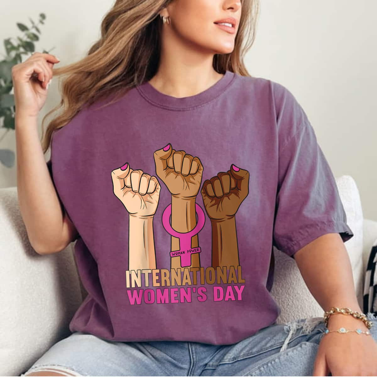 Strong Women International Women's Day T-Shirt