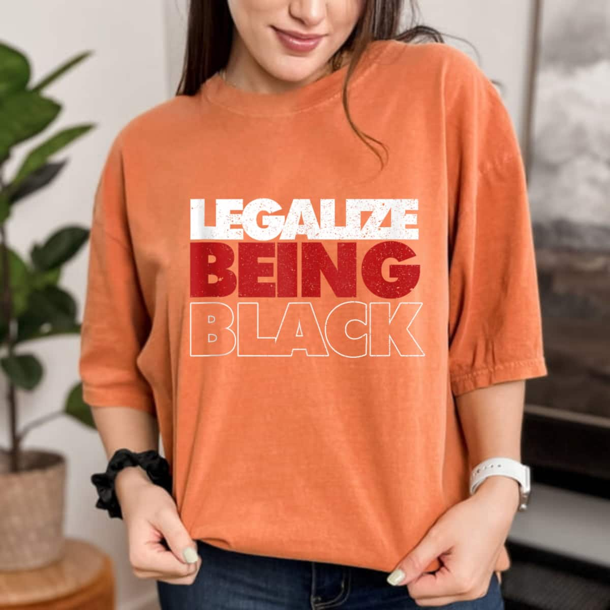 Legalize Being Black Human Rights Equality T-Shirt