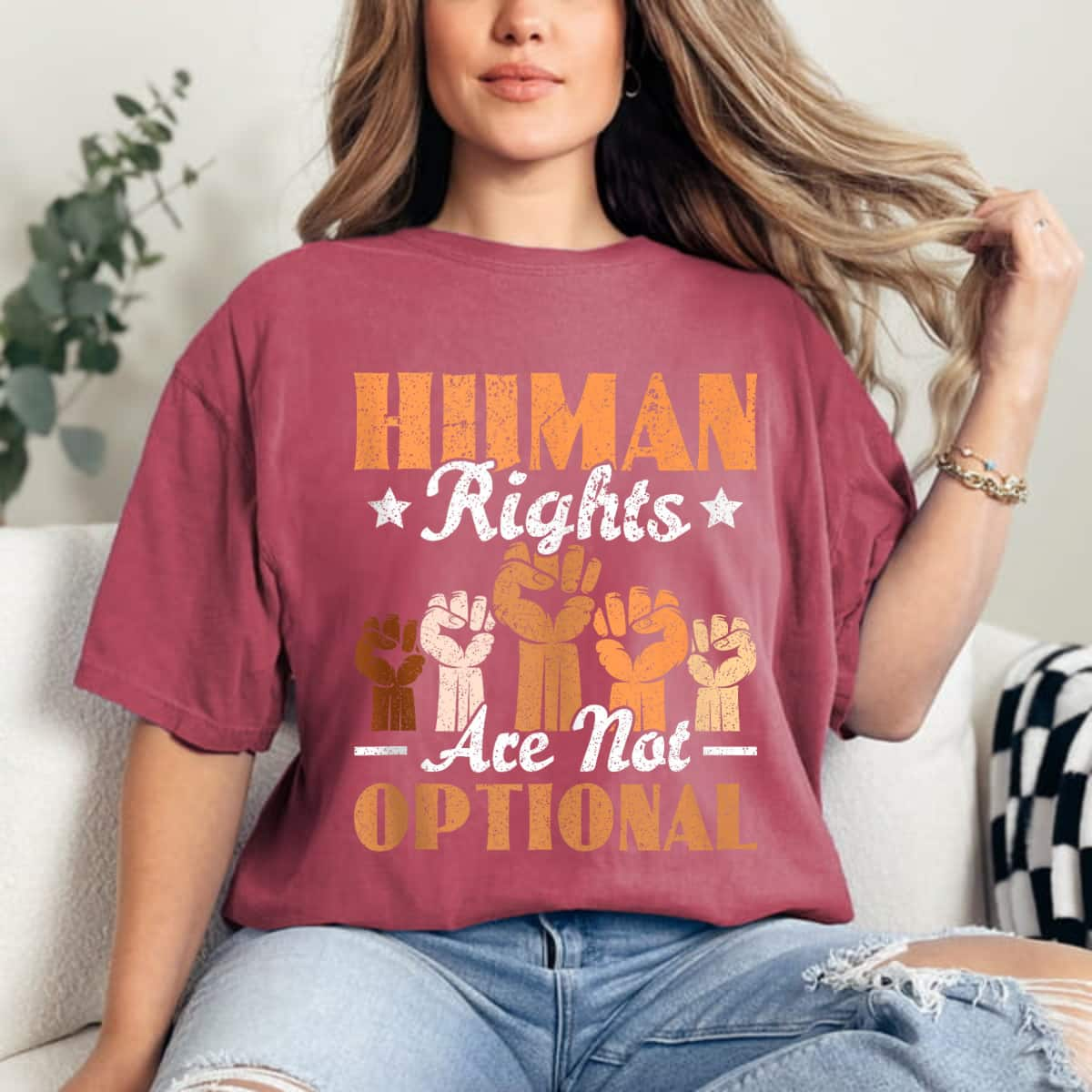 Human Rights Are Not Optional Equality Human Rights Day T-Shirt