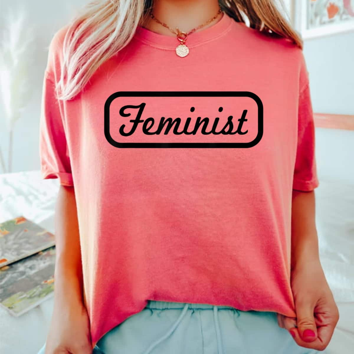 Strong Women Feminist Power Vintage T-Shirt