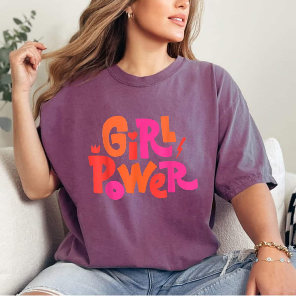 Strong Women Girl Power GRL PWR T-Shirt