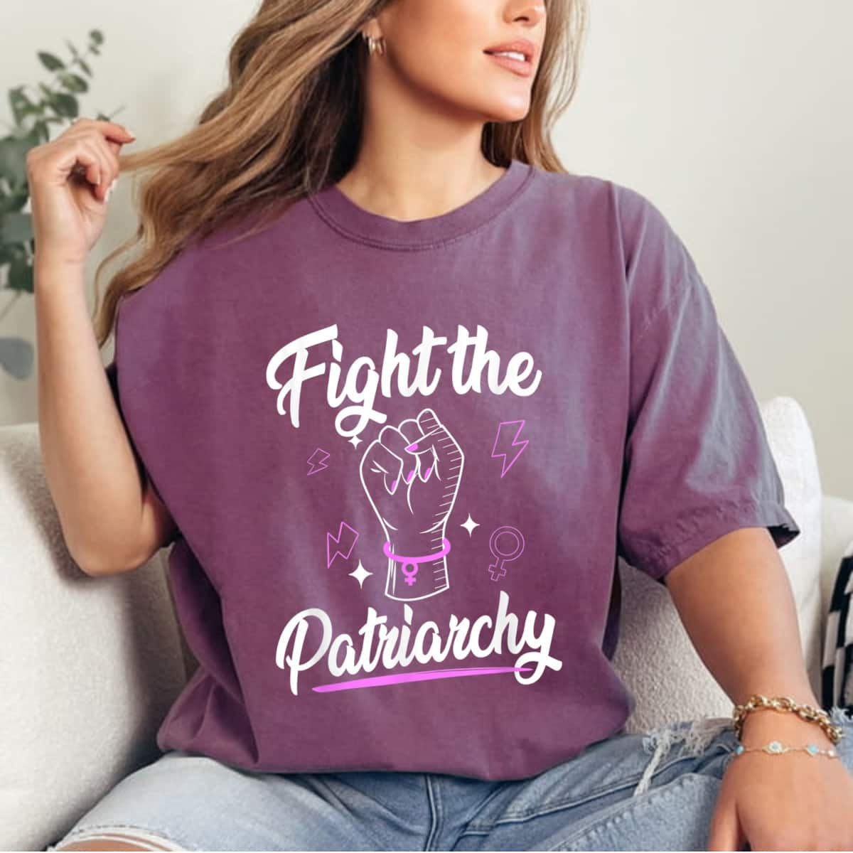 Strong Women Fight The Patriarchy T-Shirt