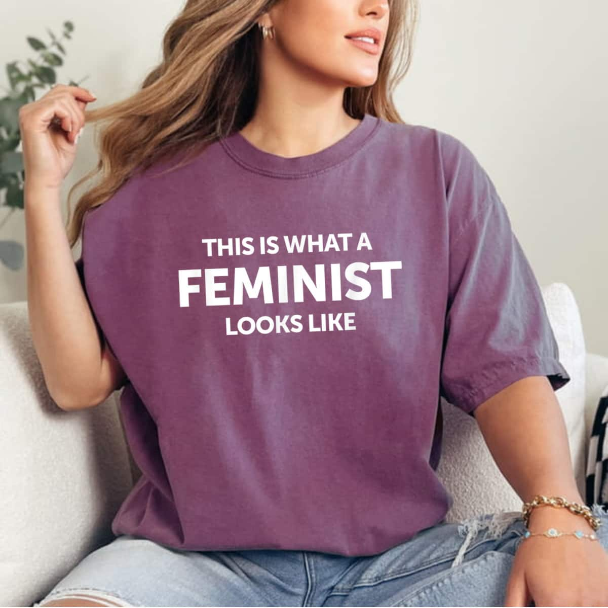 Strong Women Power This Is What A Feminist Looks Like T-Shirt