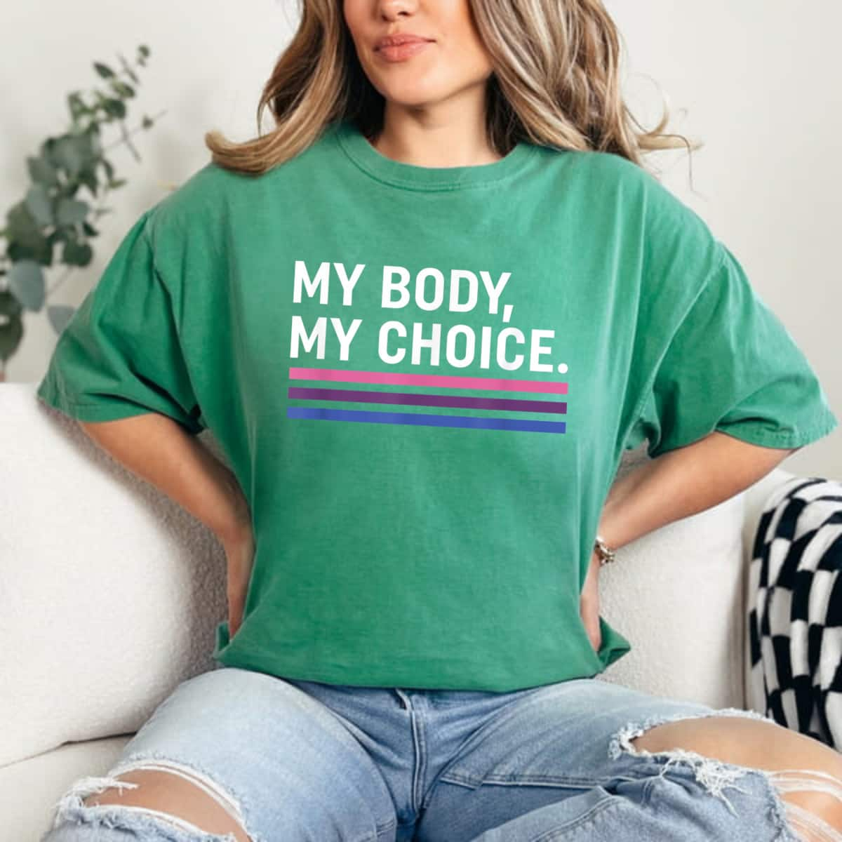 My Body My Choice Strong Women Quote Design Pro-Choice Feminist T-Shirt