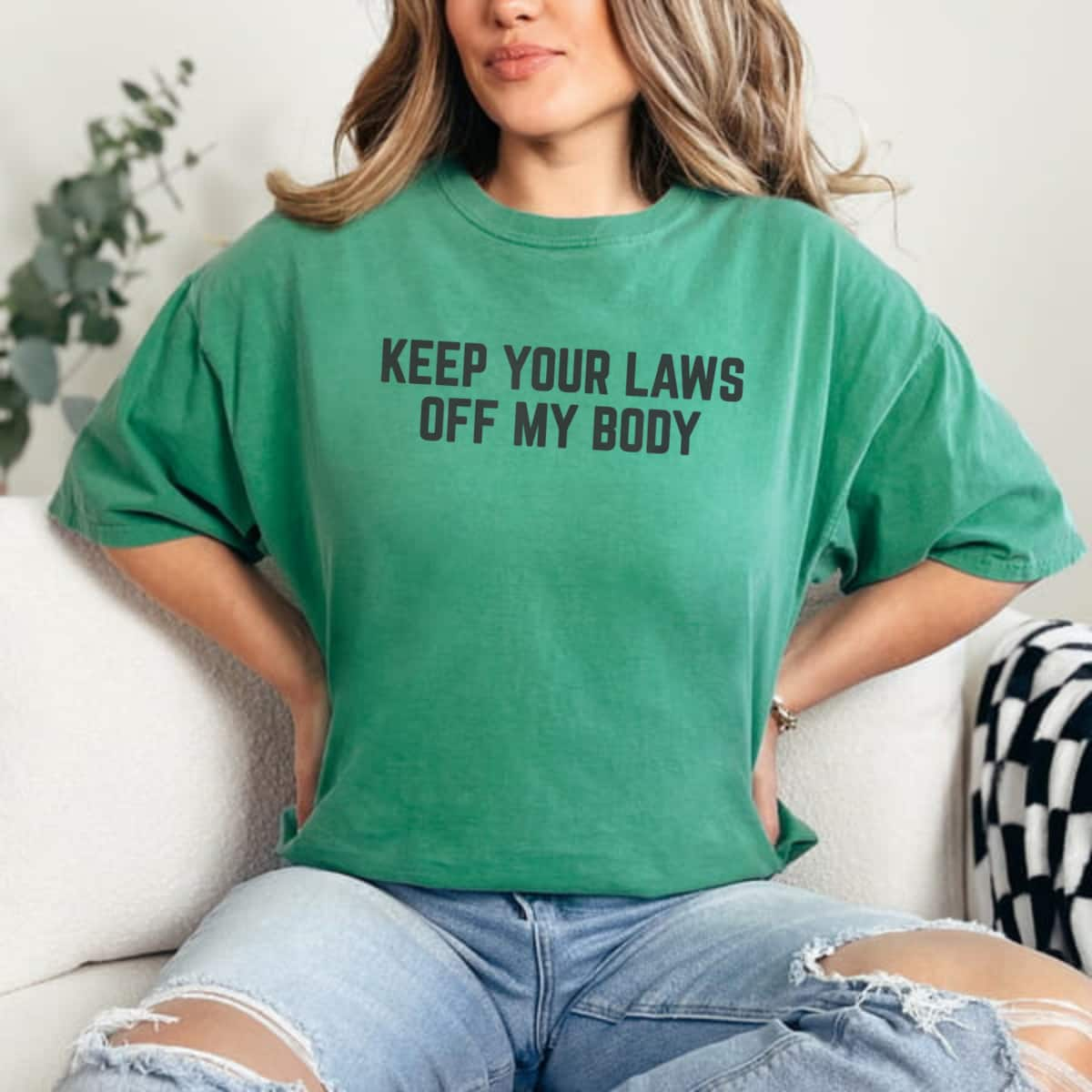 Strong Women Keep Your Laws Off My Body Feminist Pro-Choice T-Shirt