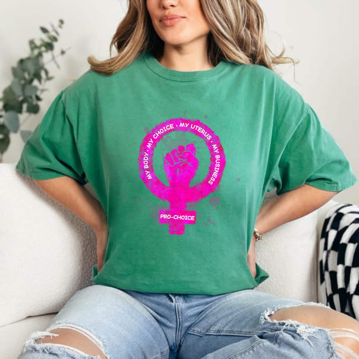 My Body My Choice Strong Women Pro-Choice My Uterus T-Shirt