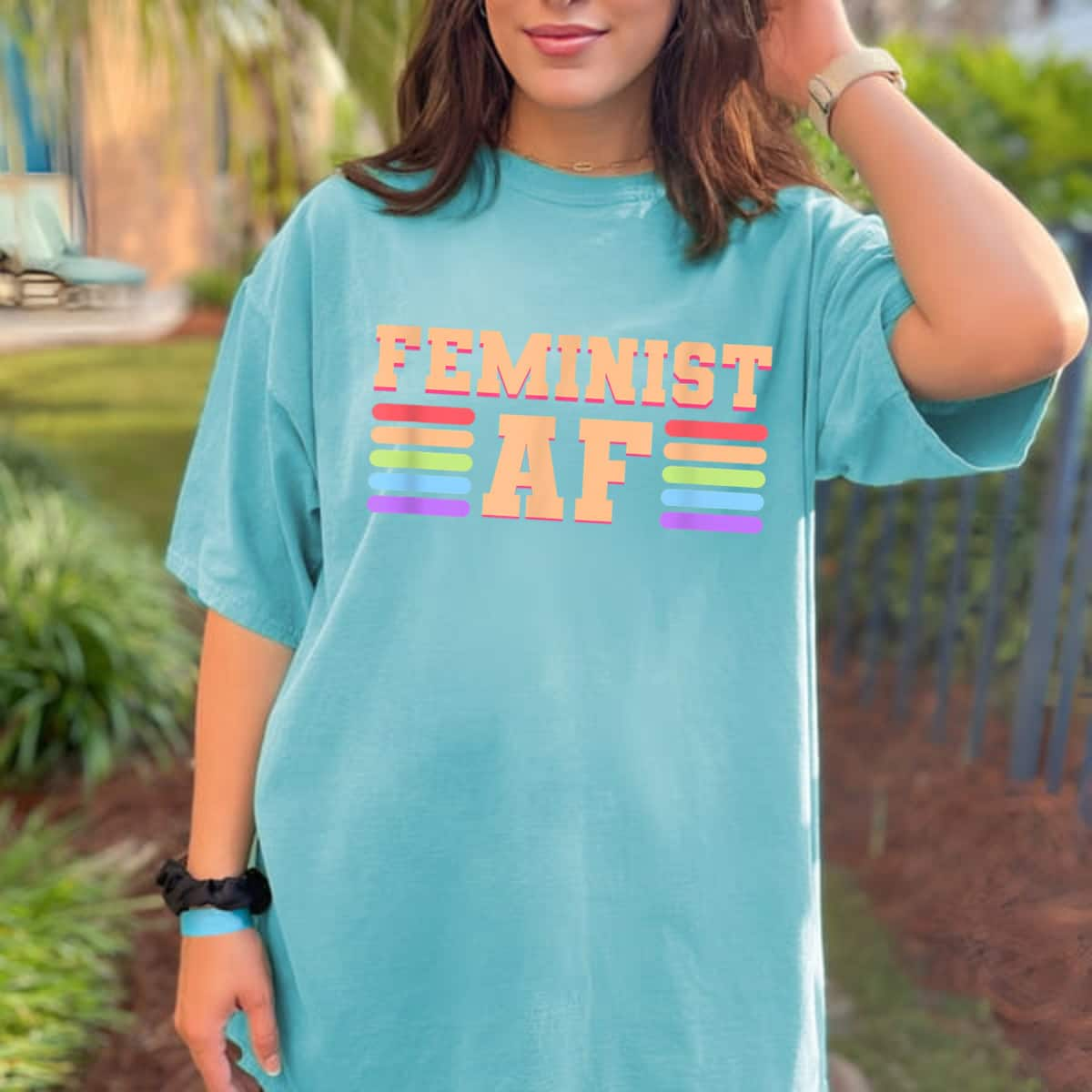 Strong Women Feminism Funny Feminist AF T-Shirt