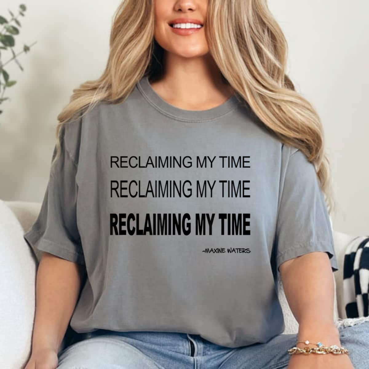 Strong Women Reclaiming My Time Feminist T-Shirt