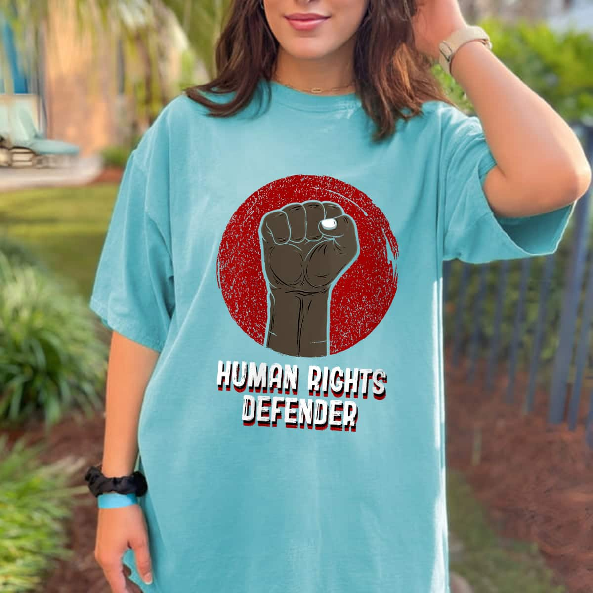 Womens Human Rights Defender Social Worker Anti Racist Social Work T-Shirt