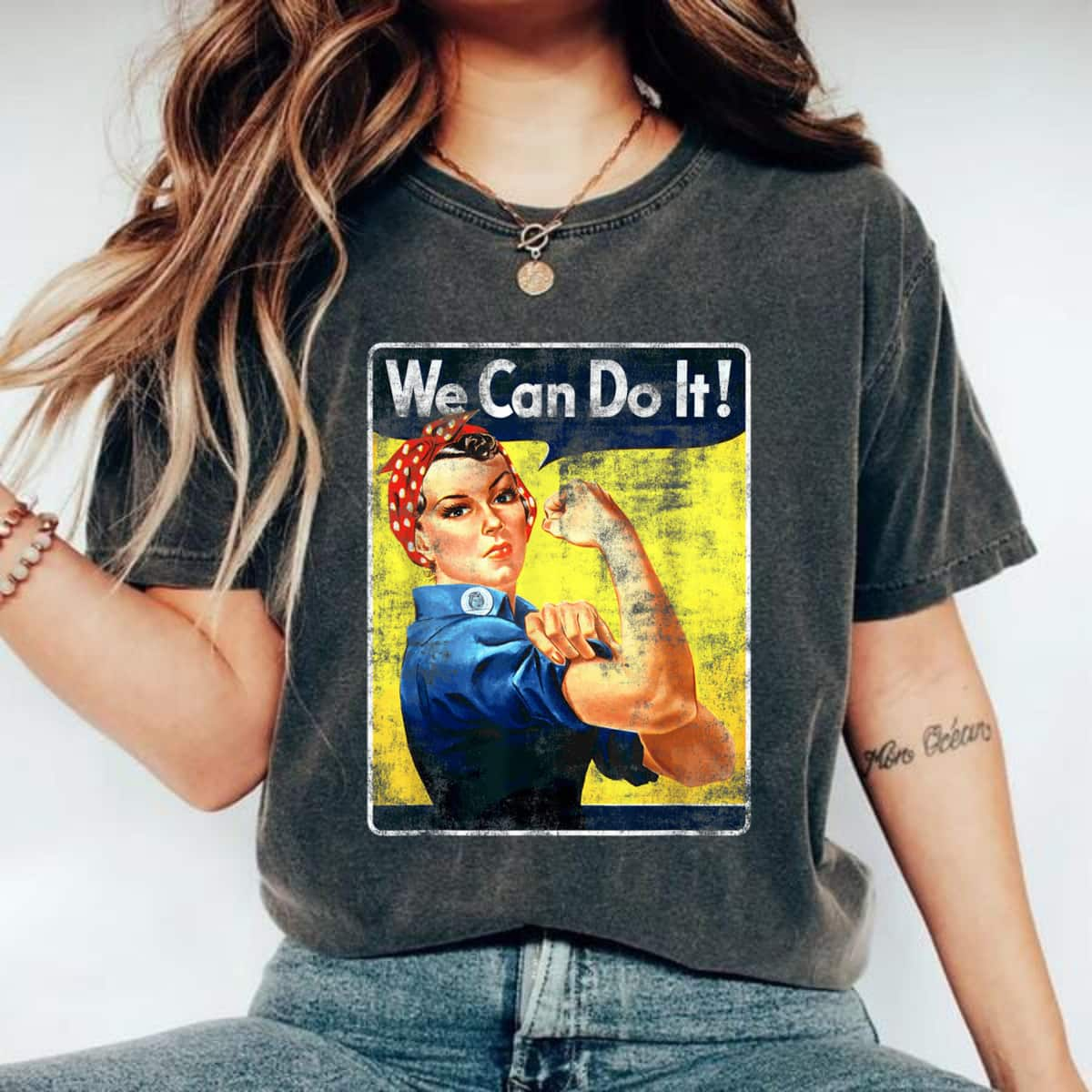 Strong Women We Can Do It Rosie The Riveter Feminist T-Shirt