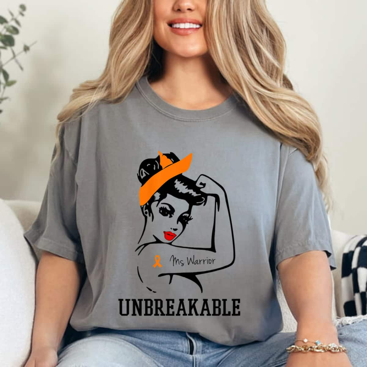 Strong Women MS Warrior Unbreakable T-Shirt