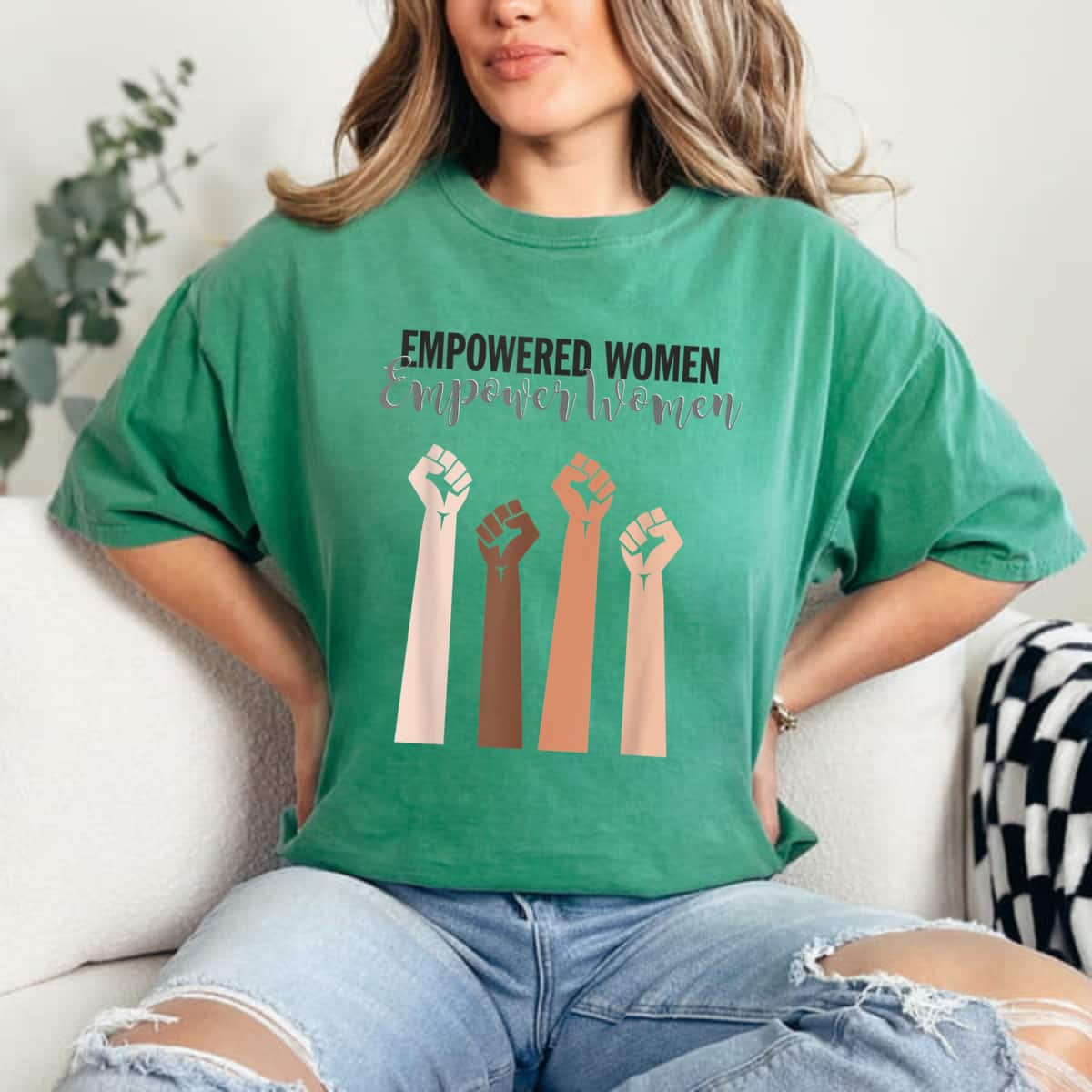 Empowered Empower Strong Women Feminism T-Shirt