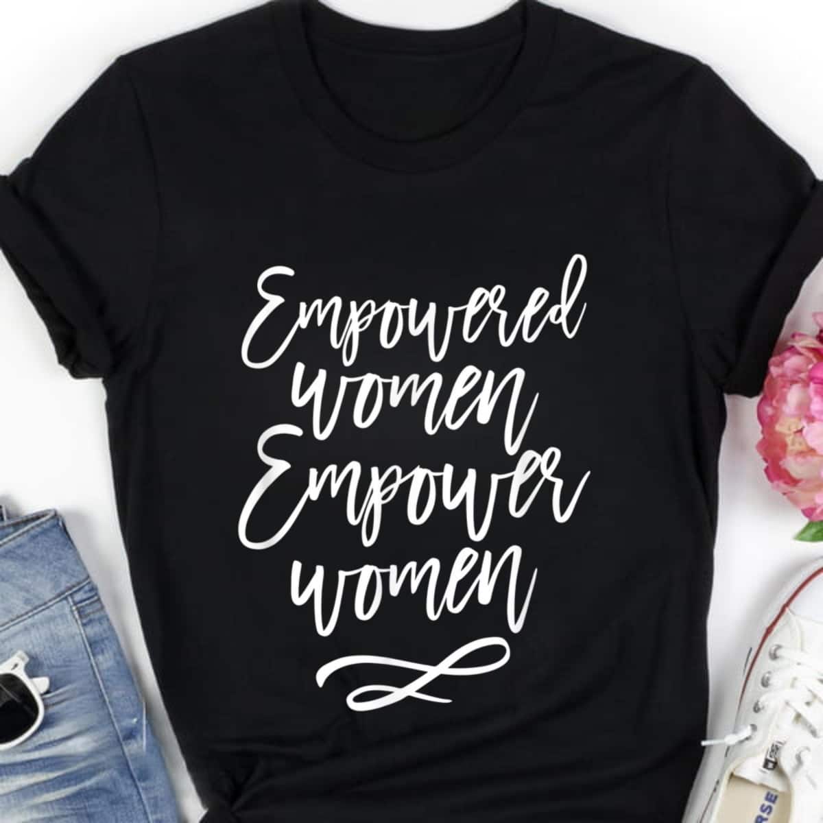 Empowered Empower Strong Women Feminist Equality T-Shirt