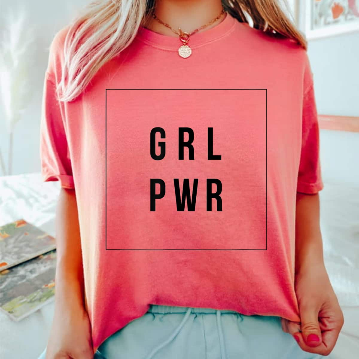 Strong Women Girl Power GRL PWR Empowerment T-Shirt