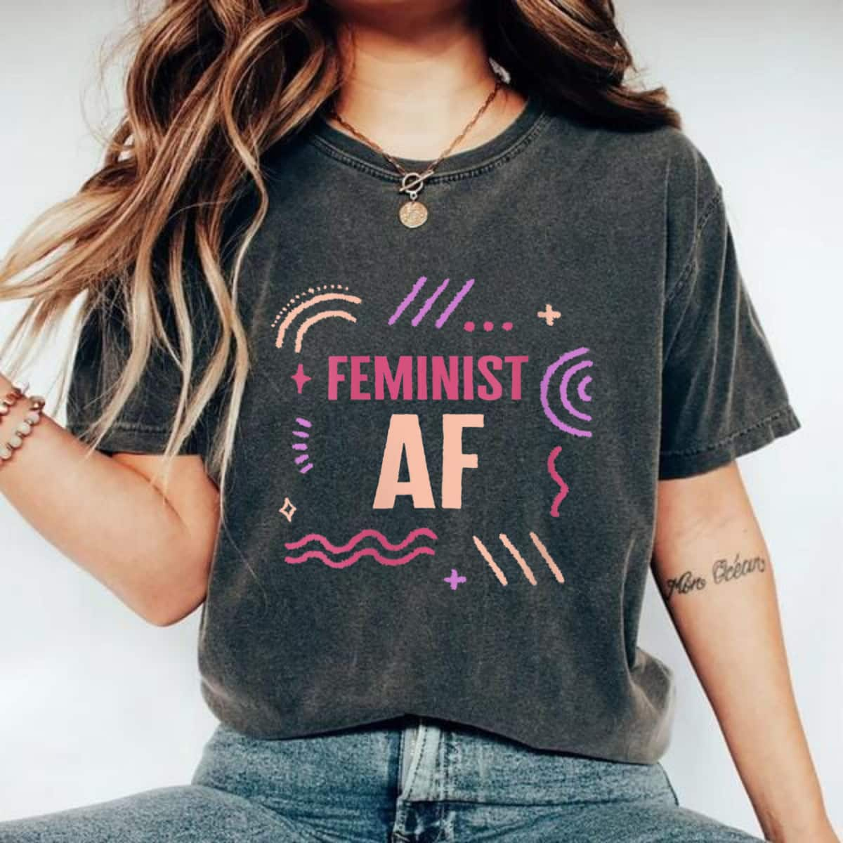 Strong Women Feminist Af Women Empowerment Girl Power T-Shirt