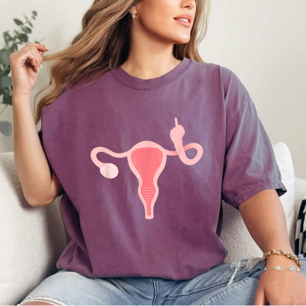 Strong Women Uterus My Body My Choice Pro Choice Feminist Rights T-Shirt