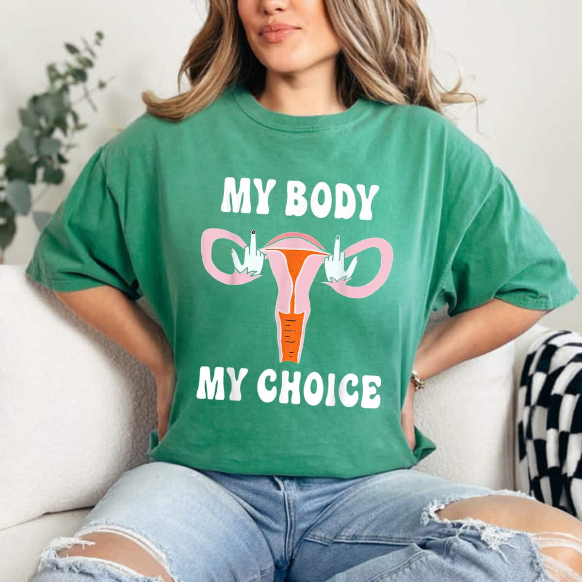 Strong Women My Body My Choice Pro-Choice Feminist Abortion T-Shirt