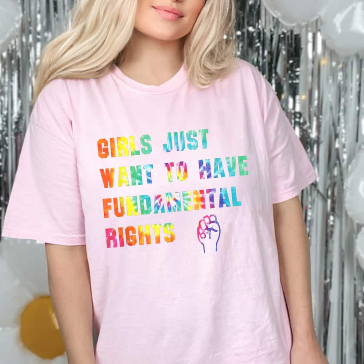 Strong Women Feminist Girls Just Want To Have Fundamental Rights T-Shirt