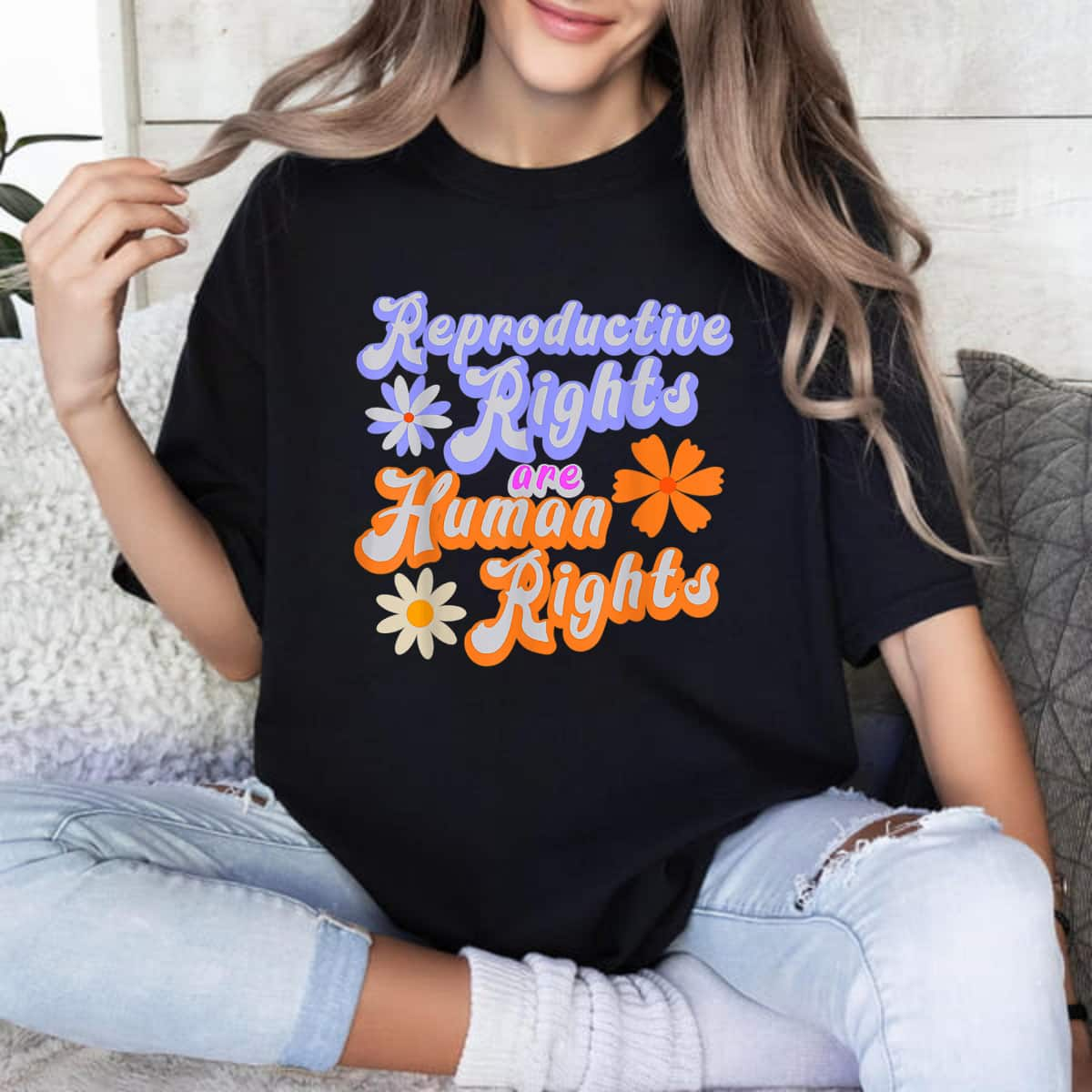 Strong Women Aesthetic Reproductive Rights Are Human Rights Feminist T-Shirt