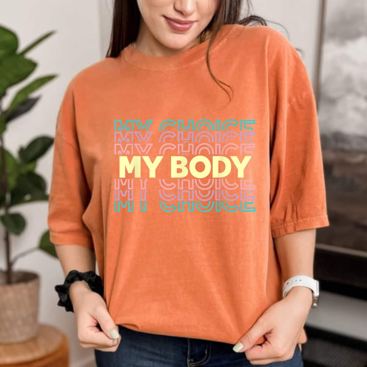 Strong Women Rights Pro Choice Stay Out Of My Uterus Its My Body T-Shirt