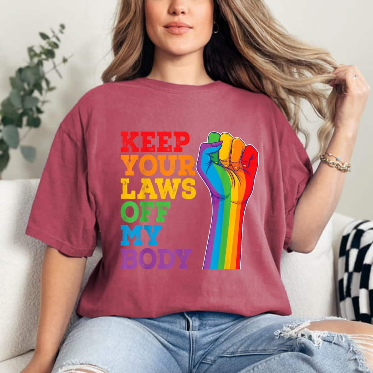 Strong Women Feminist Keep Your Laws Off My Body T-Shirt