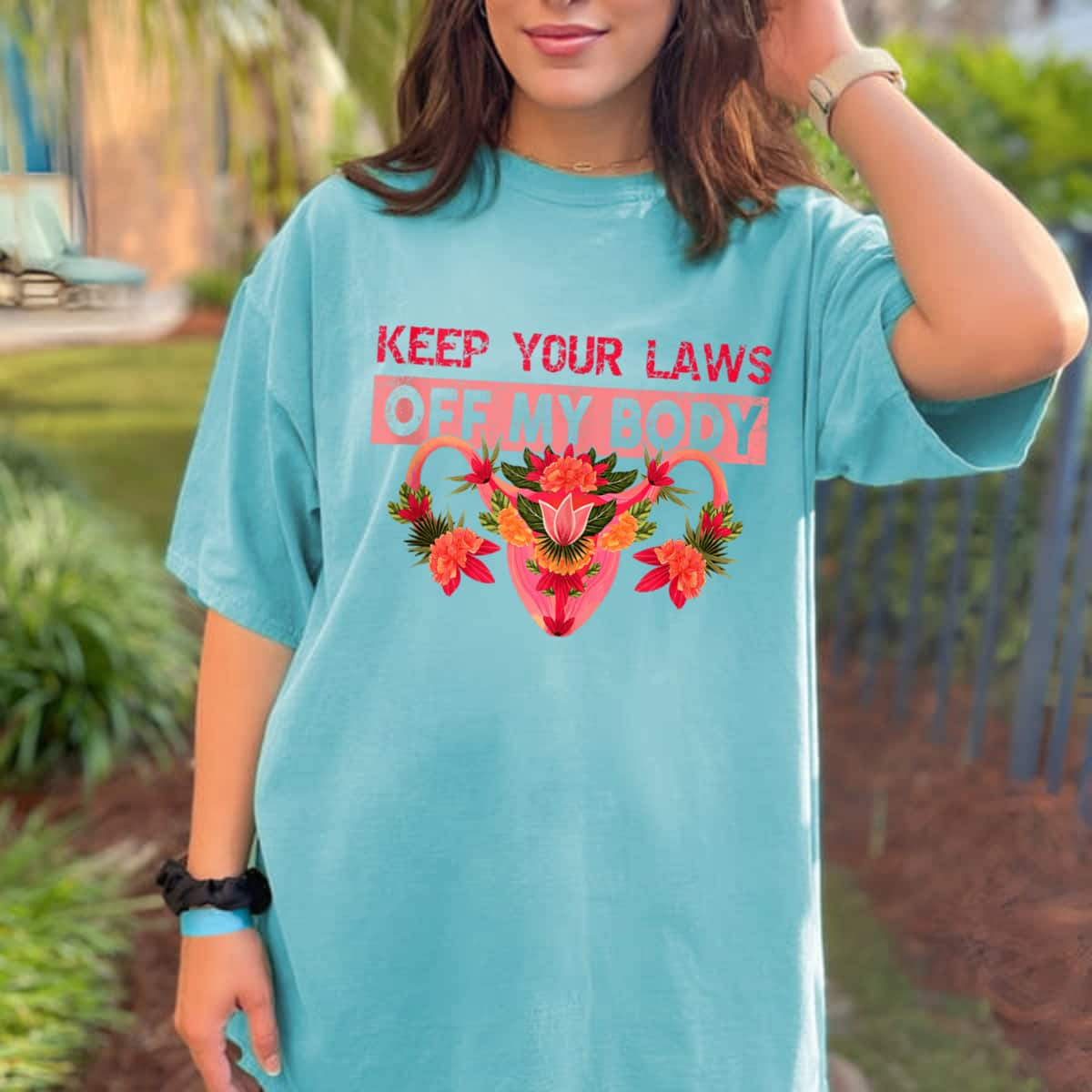 Strong Women Feminist Keep Your Laws Off My Body Pro Choice T-Shirt