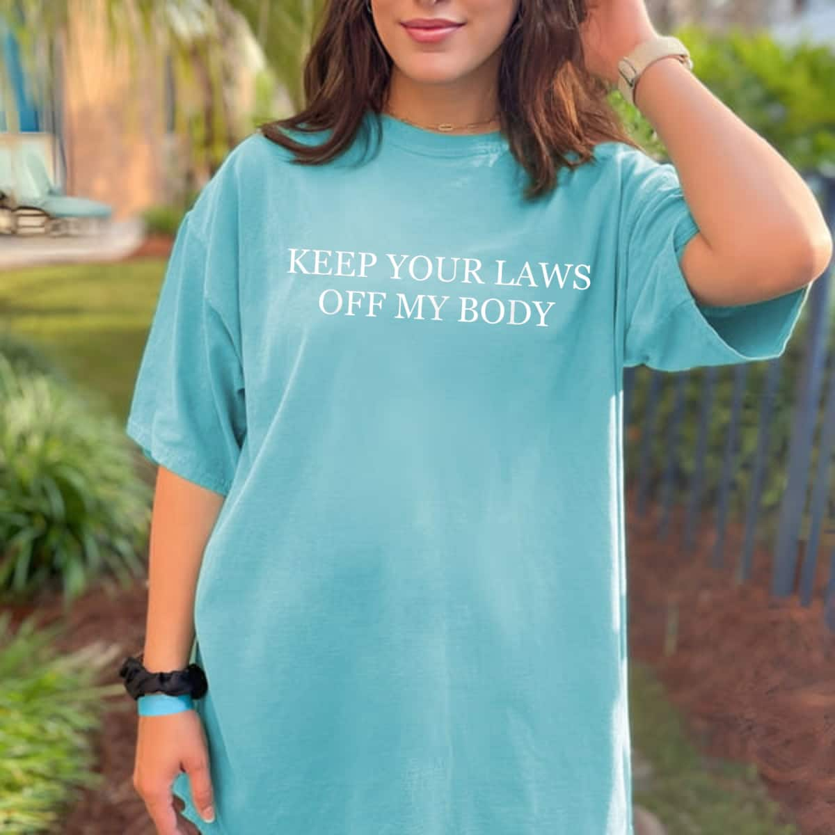 Strong Women Feminist Abortion Keep Your Laws Off My Body Pro-Choice T-Shirt