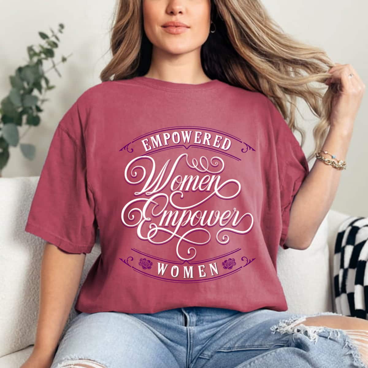 Strong Women Empowered Empower Women Vintage T-Shirt