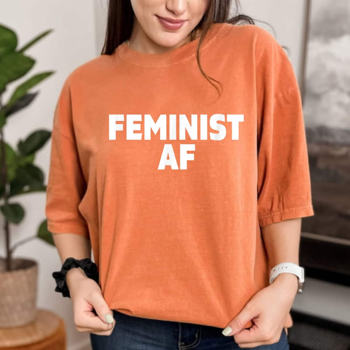 Strong Women Feminist AF Cool Taking A Stand T-Shirt