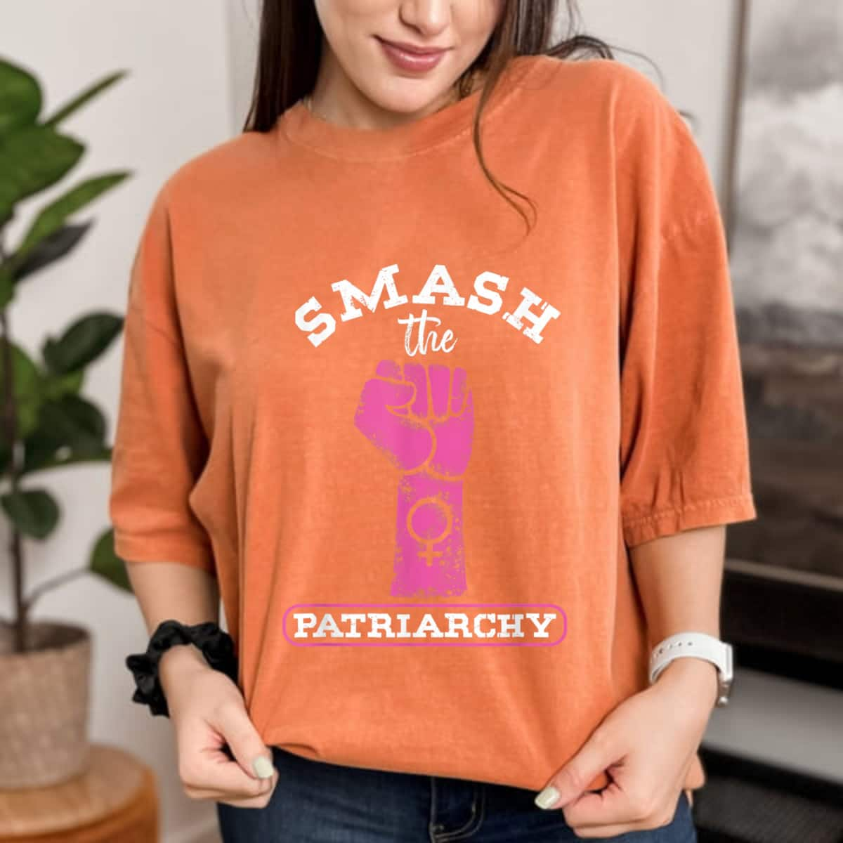 Strong Women Female Girl Power Women Empowerment Smash The Patriarchy T-Shirt