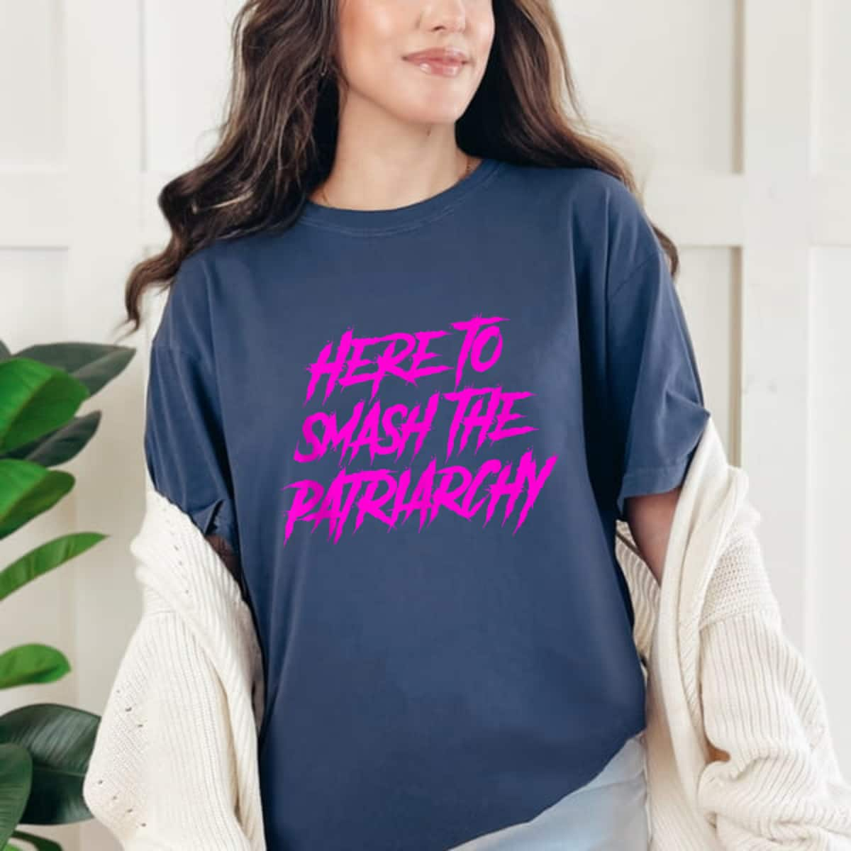 Strong Women Here To Smash The Patriarchy Feminist Empowering Celebration T-Shirt