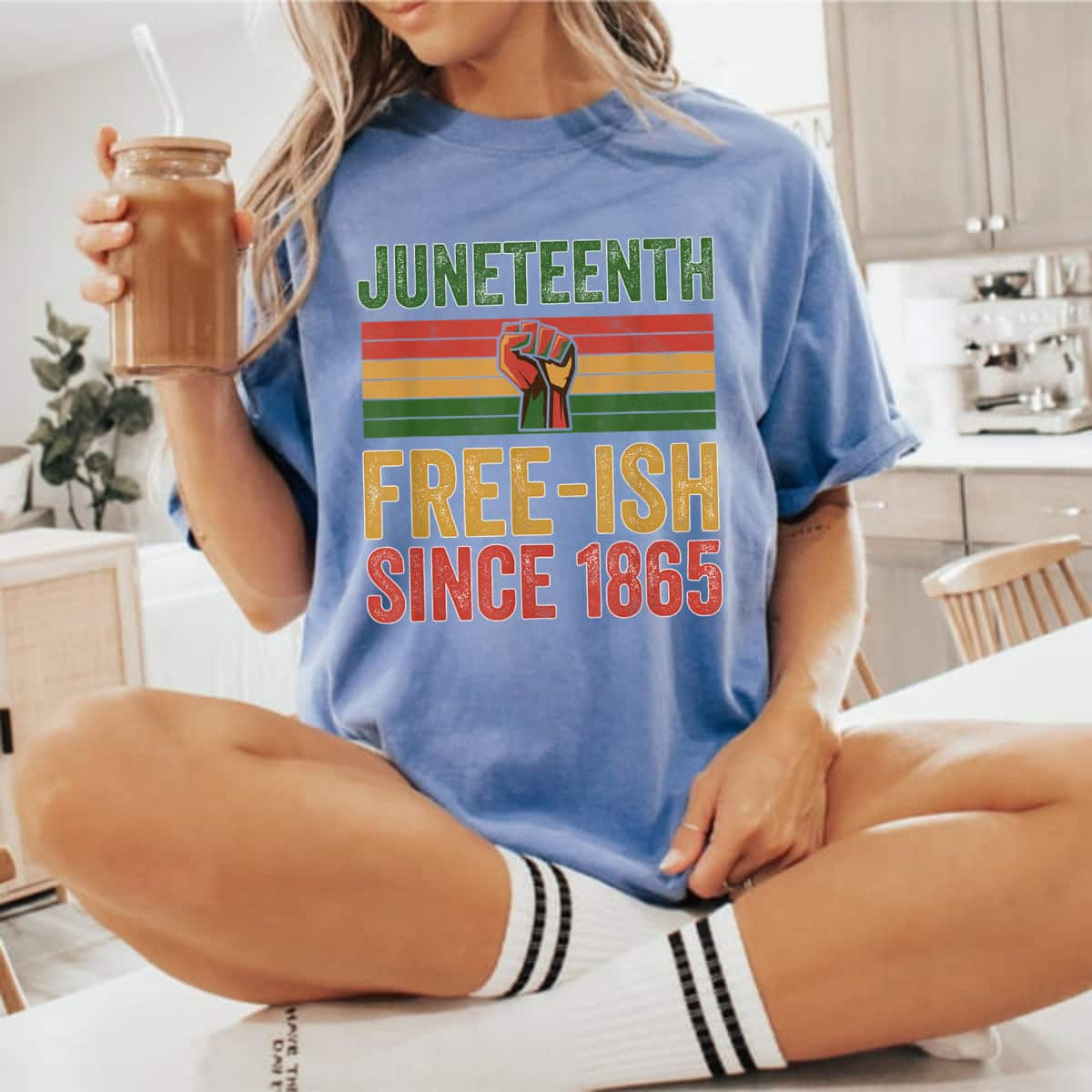 Strong Women Juneteenth Free-ish Since 1865 Day Independence Black Pride T-Shirt