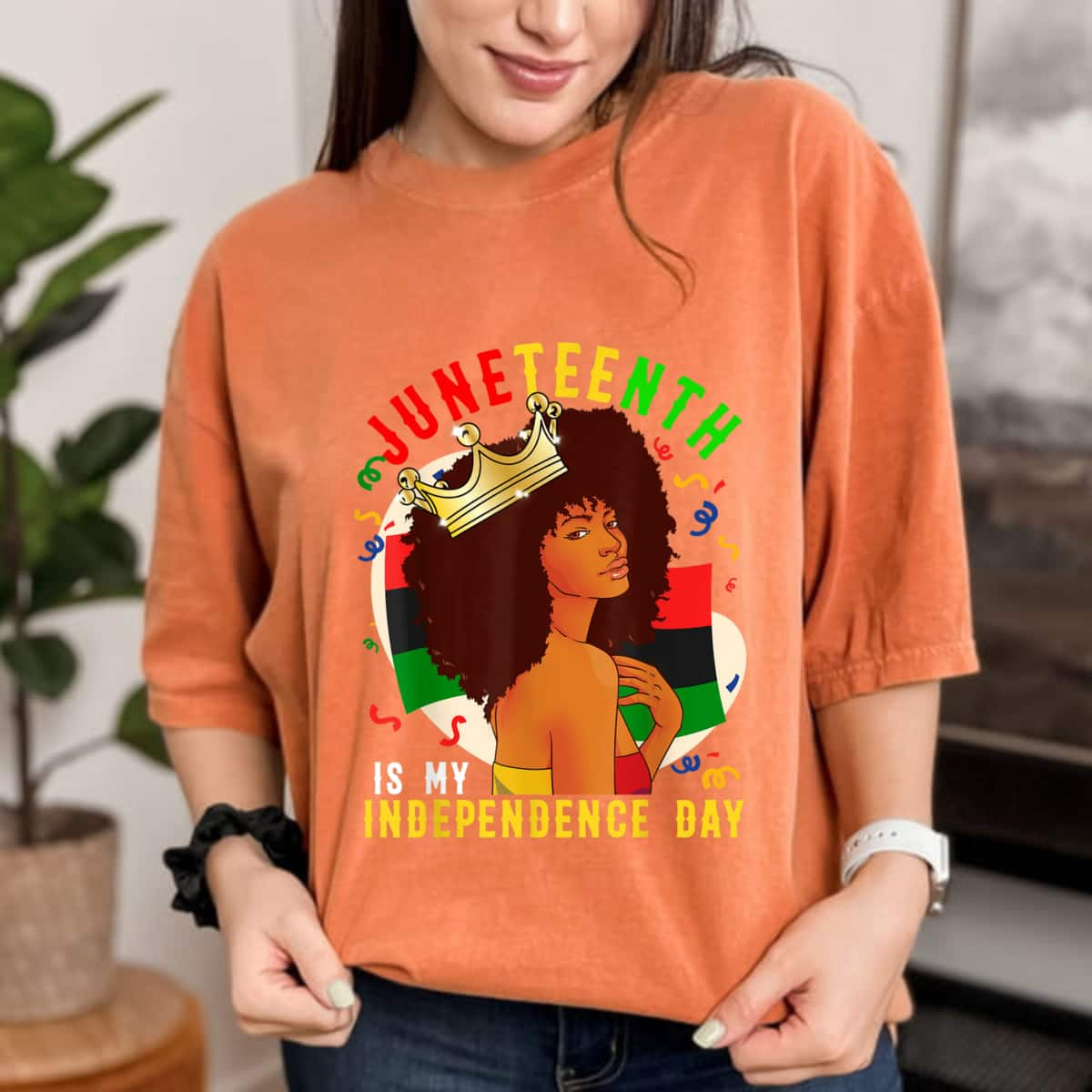 Strong Women Juneteenth Is My Independence Day Black Women T-Shirt